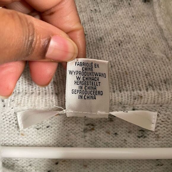 Max Studio Womens Funnel Cowlneck Sweater 2X Cream Marle Oversized Gilmore Girls - Picture 7 of 7